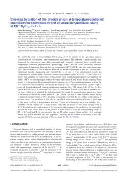 Stepwise hydration of the cyanide anion: A temperature