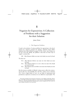 Negation for Expressivists: A Collection of Problems with a