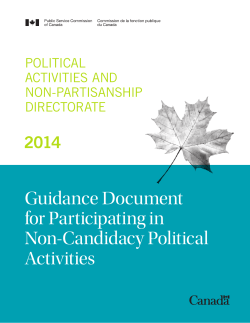 Guidance Document for Participating in Non