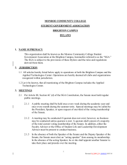 Bylaws - Monroe Community College