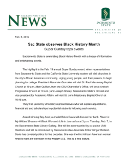 Sac State observes Black History Month