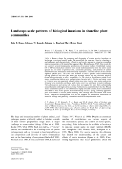 Landscape-scale patterns of biological invasions in shoreline plant