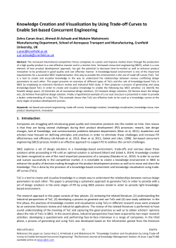 Knowledge Creation and Visualisation by Using Trade