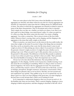 071007 Antidotes for Clinging