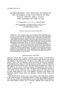 the genesis of the clays - The Mineralogical Society