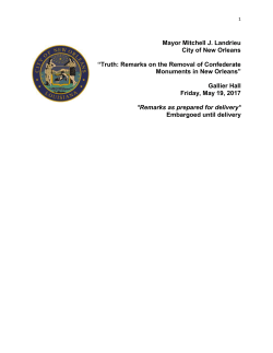 By New Orleans Mayor Mitch Landrieu