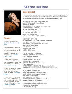 Cover Songlist