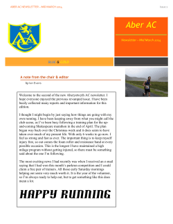 March - Aberystwyth AC