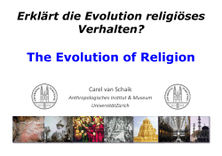 The Evolution of Religion - Paulus