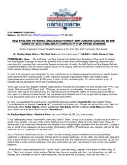 new england patriots charitable foundation