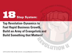 The Art of Revolution&trade; Framework: 18 Core