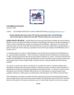 Olympic Medalist Samuelson Kicks Off Training with Gazelle Girls in