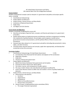 AP United States Government and Politics (All material taken from