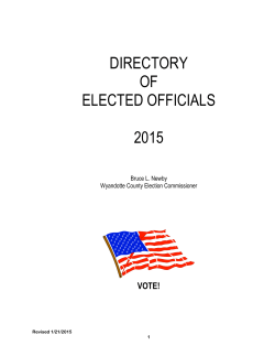 Directory of Elected Officials