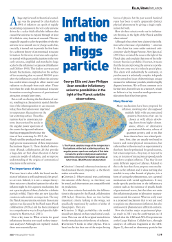 Inflation and the Higgs particle