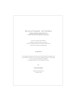 revolutionary networks - Utrecht University Repository