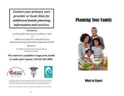 Family Planning Brochure - Economic Opportunity Council of Suffolk