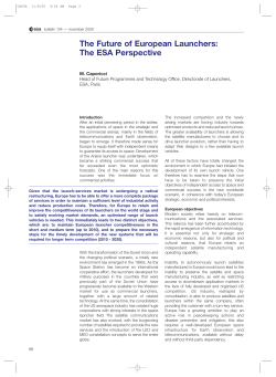 The Future of European Launchers: The ESA Perspective