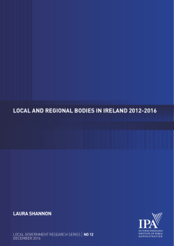 Local and Regional Bodies in Ireland 2012-2016