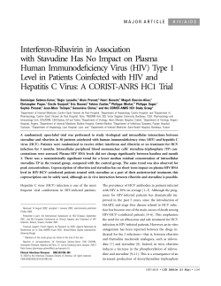 Interferon-Ribavirin in Association with Stavudine Has No Impact on
