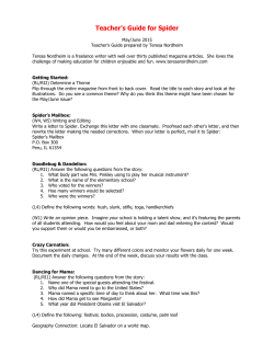 Teacher`s Guide for Spider