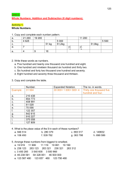 Unit 2. - Tom Newby School
