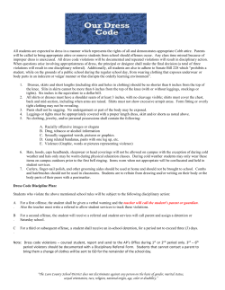 CMS Dress Code Rules 2015-16