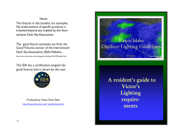 Lighting Guidlines