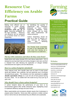 Resource Use Efficiency on Arable Farms