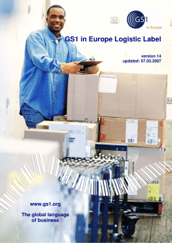 GS1 in Europe Logistic Label