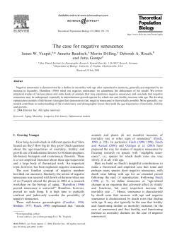 The case for negative senescence - the Max Planck Institute for