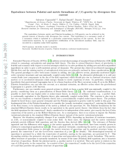 Equivalence between Palatini and metric formalisms of f (R)