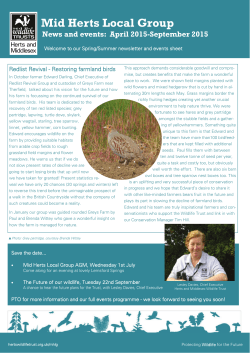 Mid Herts Local Group - Herts and Middlesex Wildlife Trust