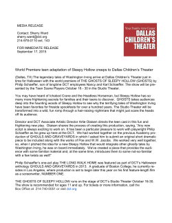 Sleepy Hollow - Dallas Children`s Theater