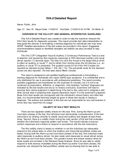 IVA-2 Detailed Report
