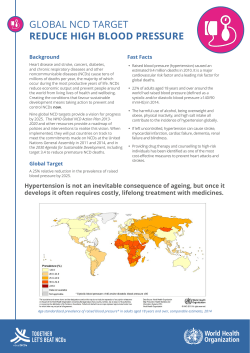 global ncd target reduce high blood pressure