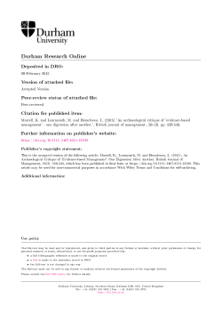 Evidence-Based Management