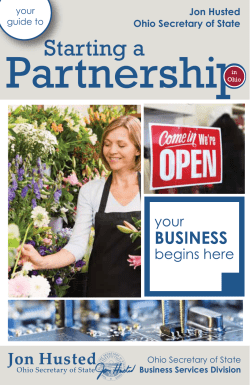 Guide to Starting a Partnership in Ohio