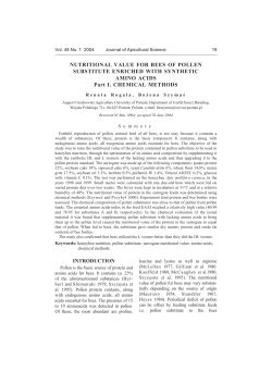 full text  - Journal of Apicultural Science