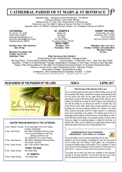 Newsletter - 9th April 2017