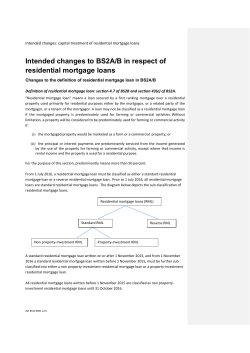 definition of residential mortgage loan