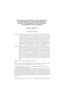 DIFFERENCES BETWEEN LOANS GRANTED BY COMMERCIAL