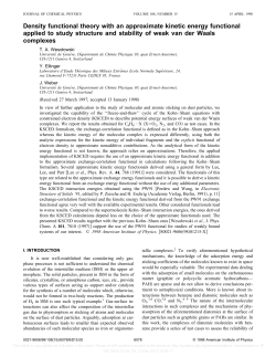 Density functional theory with an approximate kinetic energy