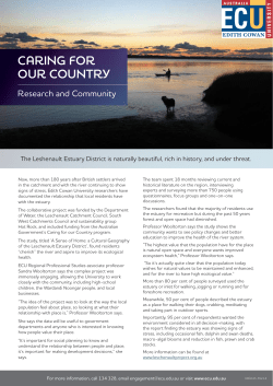 Caring for our country - Edith Cowan University