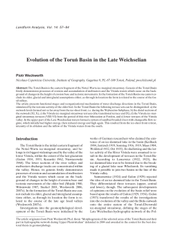 Evolution of the Toruń Basin in the Late Weichselian