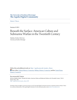 American Culture and Submarine Warfare in the Twentieth Century