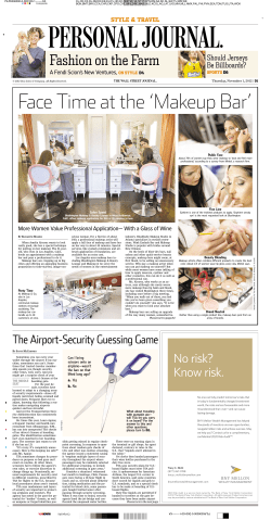 Face Time at the `Makeup Bar`