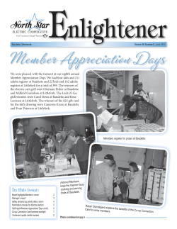In this issue: - North Star Electric Coop