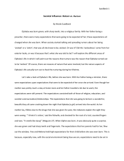 Societal Influence: Nature vs. Nurture