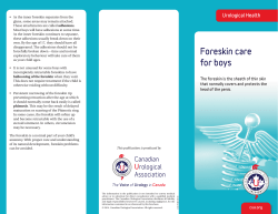 Foreskin care for boys - Canadian Urological Association